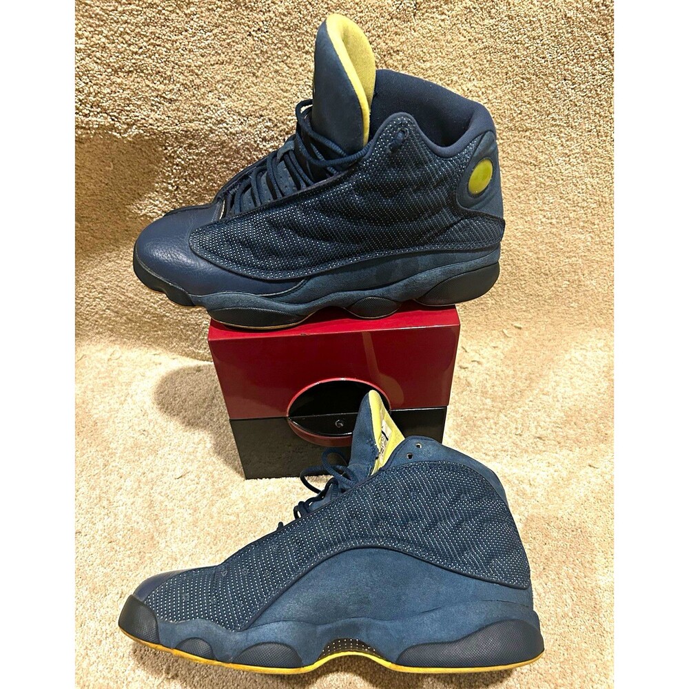 Jordan Air Jordan 13 Retro Squadron Blue Navy Gold Men's 2013 414571-405